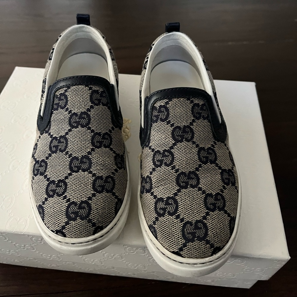 Authentic Gucci Kids Slip On Sneakers